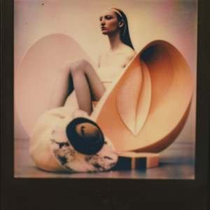 Lily’s Throne / Emergence Chamber by Maria Lankina  Image: A delicate figure poised between revelation and concealment—an evocative meditation on transformation and surreal elegance