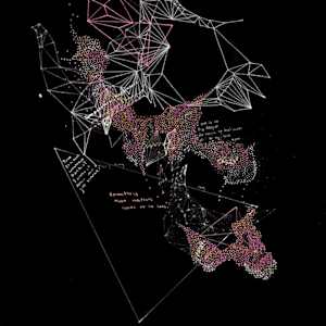 Afterimage Oracle / Recall Error by Maria Lankina  Image: Original geometric drawing used as part of the prompt for ai creation. Inventory number  1GMMDWP15201812