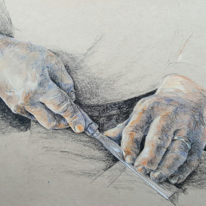 Doug's Hands by Heather Stivison