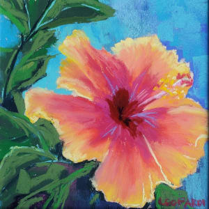 Red-Centered Hibiscus by Renee Leopardi