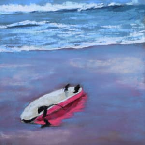 Pink Surfboard by Renee Leopardi