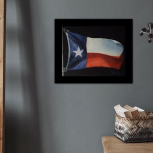 Texas flying flag by Randy Robinson 