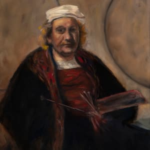 Self-portrait, after Rembrandt by Randy Robinson