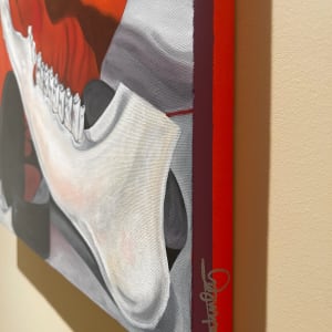 Rubber & Bone (Canadian still life) by Brandy Saturley 