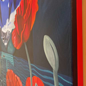 Poppies For Louise (an ode to Lake Louise) by Brandy Saturley 