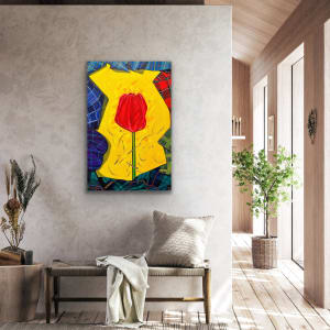 Tartan Tulip Rouge by Brandy Saturley 