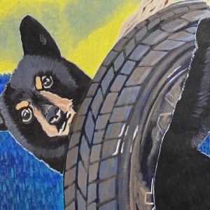 A Black Bear on a Swing by Brandy Saturley, Image 4.