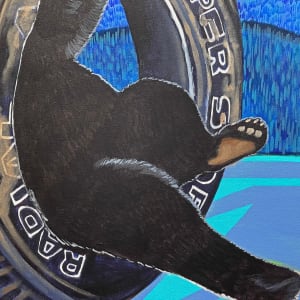 A Black Bear on a Swing by Brandy Saturley, Image 3.