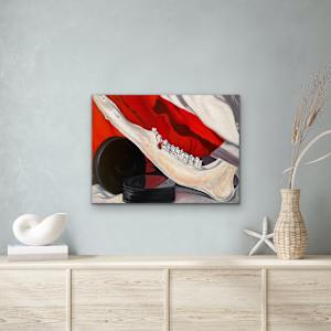 Rubber & Bone (Canadian still life) by Brandy Saturley 