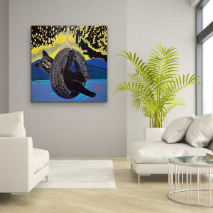 A Black Bear on a Swing by Brandy Saturley, Image 7.