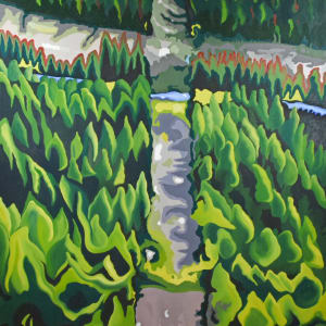 Aerial Landscape - Crossroads by Brandy Saturley 