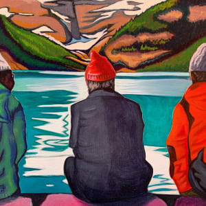 Stare Time at Lake Louise by Brandy Saturley 