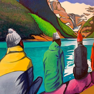Stare Time at Lake Louise by Brandy Saturley 