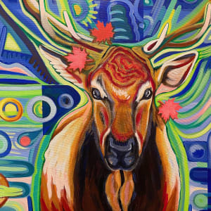 Modern Canadian Elk by Brandy Saturley 