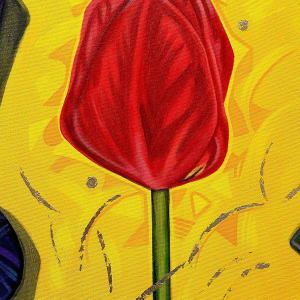 Tartan Tulip Rouge by Brandy Saturley 