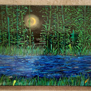 Moon Shining through the Reeds by Joe Roache 