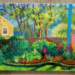 Backyard Garden with Shadows by Joe Roache 