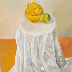 Yellow Tea Pot on Table by Joe Roache