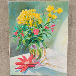 Yellow Flowers by Joe Roache 