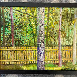 Backyard Fence by Joe Roache 