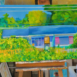 House Near Quincy by Joe Roache  Image: Painting in my studio