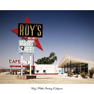 Scenes from Historic Route 66 - 2026 Calendar by Mark Peacock  Image: Roy's Motel