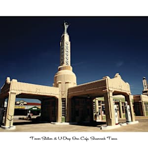 Scenes from Historic Route 66 - 2026 Calendar by Mark Peacock  Image: Tower Station & U-Drop Inn Cafe