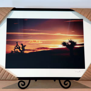 Mojave Desert Sunset by Mark Peacock  Image: Framed archival photograph  