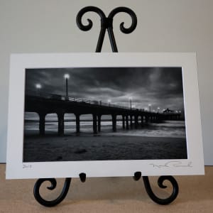 The Manhattan Beach Pier by Mark Peacock  Image: Archival photo print with matte