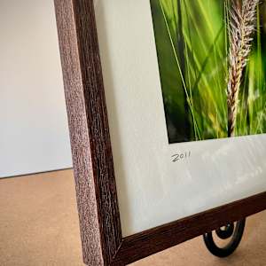 Blades of Grass by Mark Peacock  Image: Wood Frame detail 