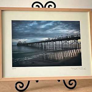 The Malibu Pier by Mark Peacock  Image: Framed Print