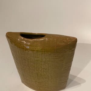 Textured ceramic ikebana vase