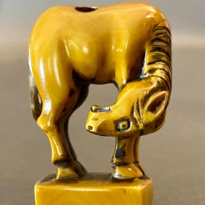 Netsuke - Standing horse by Masayuki