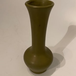 Green ceramic ikebana vase
