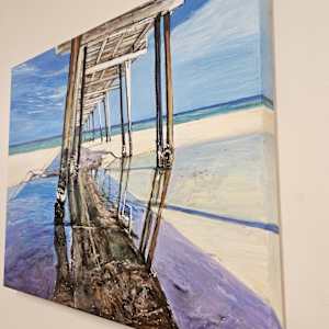 Beneath the Pier by Christine Davis  Image: Beneath the pier edges