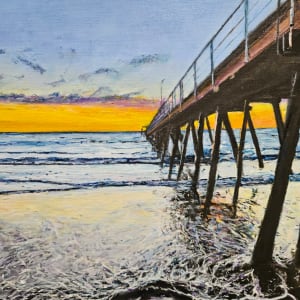 Sunset Jetty by Christine Davis  Image:  detail