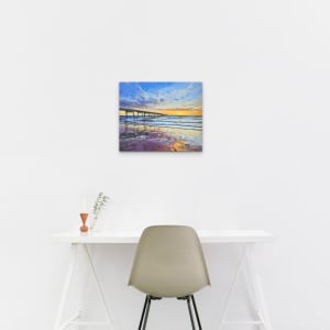 Largs Bay at sunset by Christine Davis  Image: Largs Bay at sunset styled scene