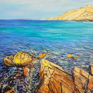 Sunlit Second Valley by Christine Davis  Image: Sunlit Second Valley details