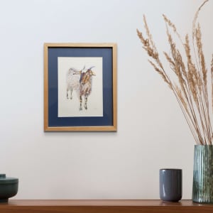 Goat by Christine Davis  Image: Goat framed on wall