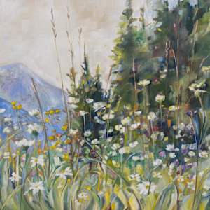 Wildflowers in Glacier National Park by Michelle Austen