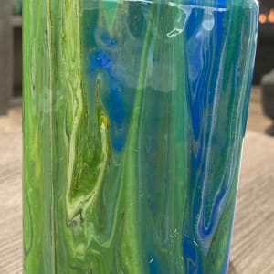 Vase - Green & Blue by Helen Renfrew 