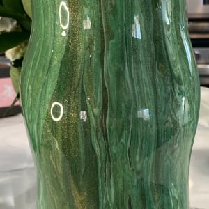 Vase - Green & Gold by Helen Renfrew