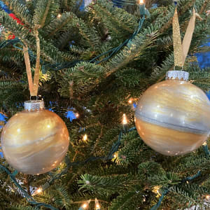 Gold & Silver 5" Holiday Ornaments 