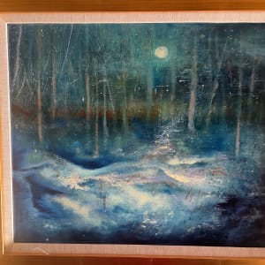 Moon Lit Forest by Wayne Burt