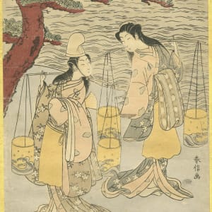 The Salt Water Maidens Matsukaze and Murasame by Suzuki Harunobu
