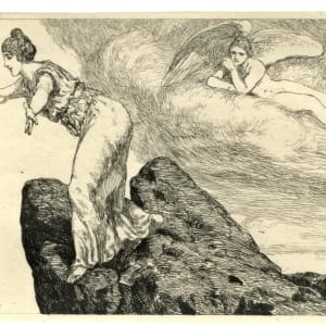 Sisters Throw Themselves Off the Rock by Max Klinger