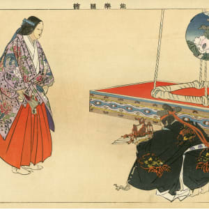 Yôkihi ( 楊貴妃 ) by Tsukioka Kôgyo  ( 月岡耕漁 )