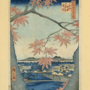 Maples at Mama by Utagawa Hiroshige (歌川広重)