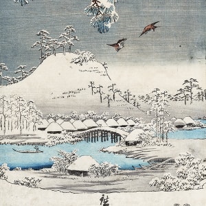 Snow View (Yuki no nagame) by Utagawa Hiroshige (歌川広重) 