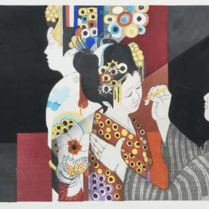 Two Geishas by Juni'chirō Sekino